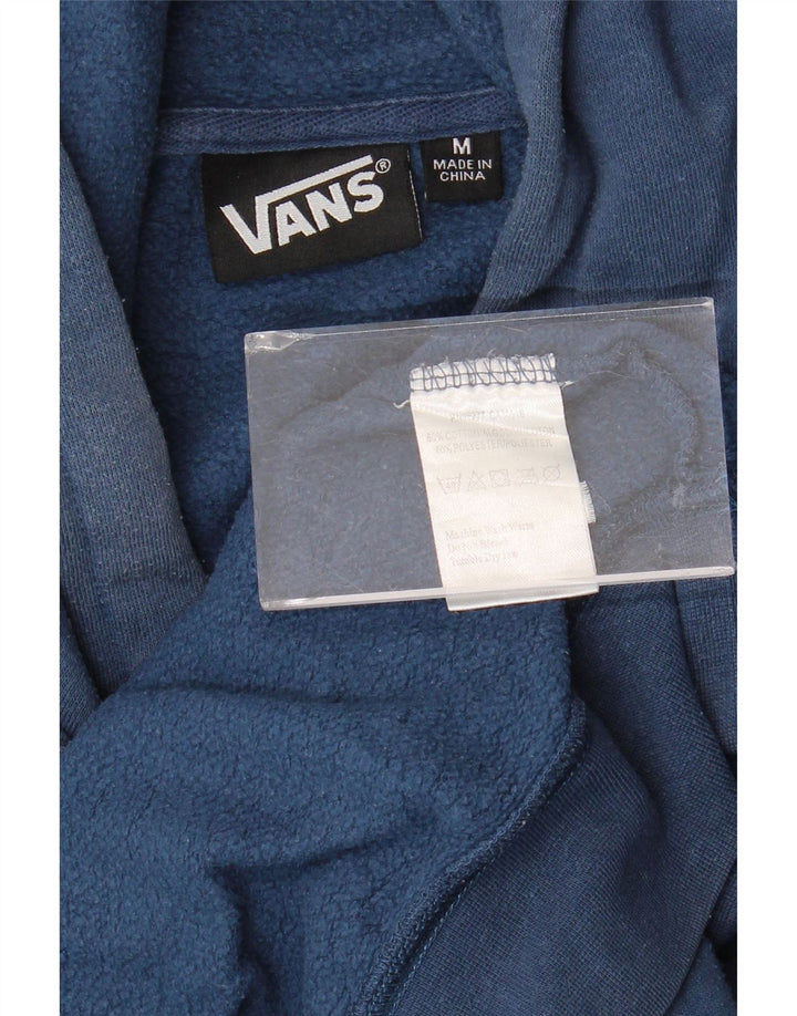 Vans Hombre Sudadera Con Capucha Gráfica Jersey De Algodón Azul Medio