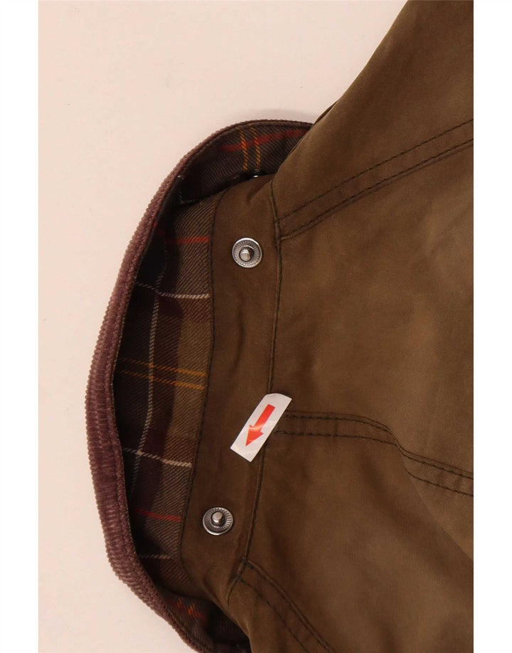Barbour Chaqueta de algodón encerado para mujer Reino Unido 44 Grande Marrón