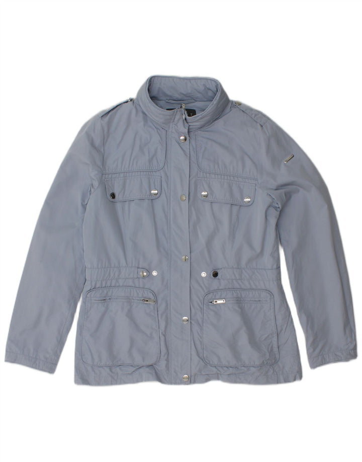 ESPRIT Chaqueta militar para mujer UK 12 Poliéster azul medio