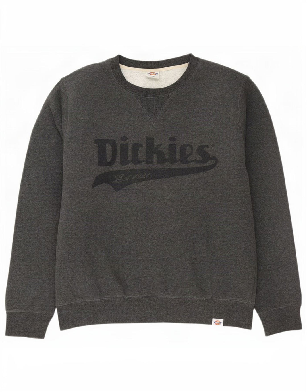 Dickies Hombre Sudadera Gráfica Jersey Grande Gris Algodón