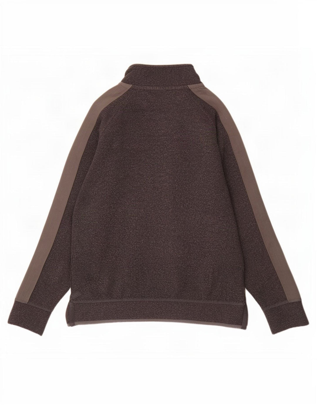 Sudadera con capucha y cuello con cremallera para hombre Fat Face Jersey grande de algodón con bloques de color gris