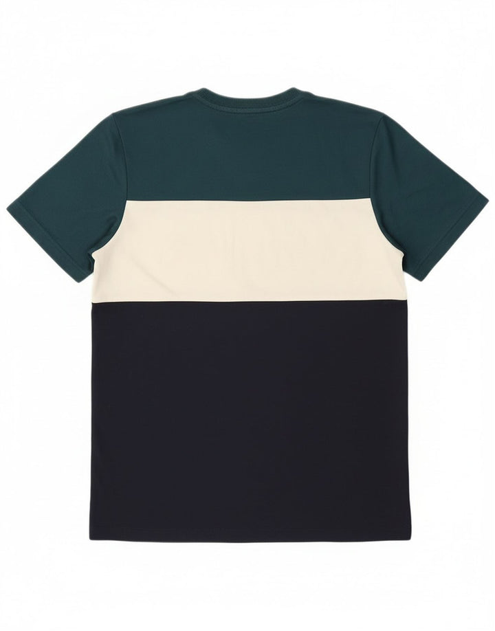 Adidas Hombre Camiseta Top Medium Multicolor Colorblock Algodón