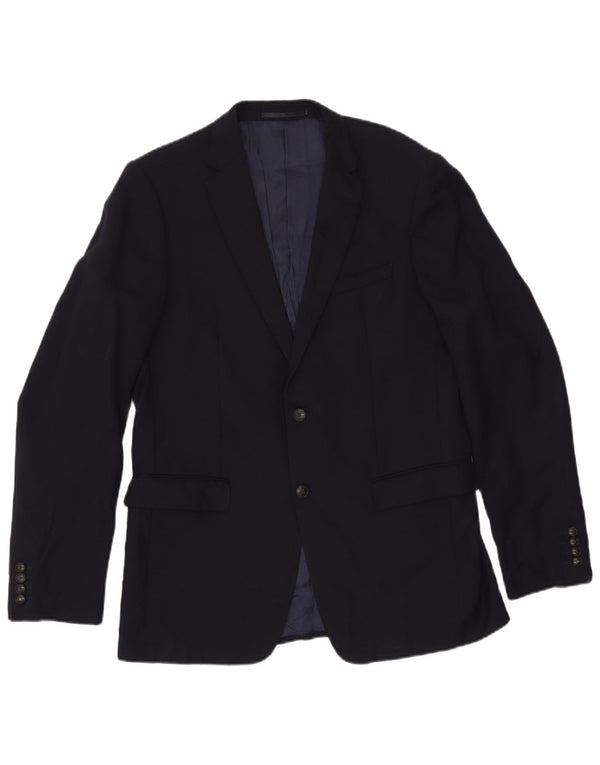 Marks & Spencer Chaqueta tipo blazer de 2 botones para hombre UK 42 Large Lana azul marino