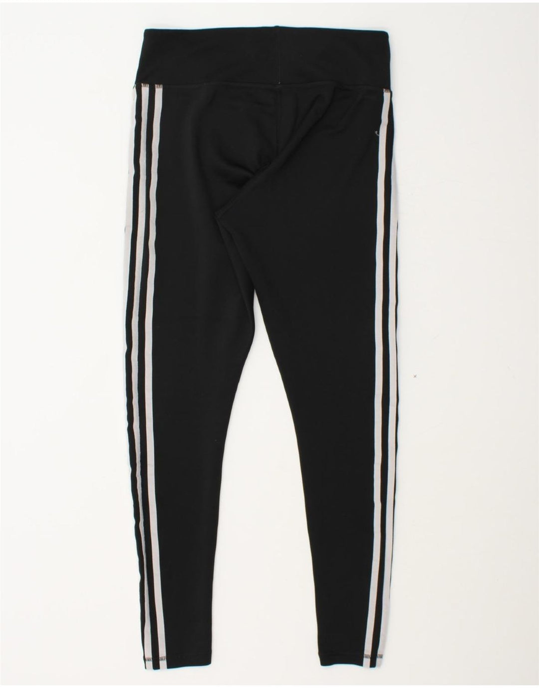 ADIDAS Womens Climalite Leggings UK 12/14 Medium  Black Polyester Vintage Adidas and Second-Hand Adidas from Messina Hembry 