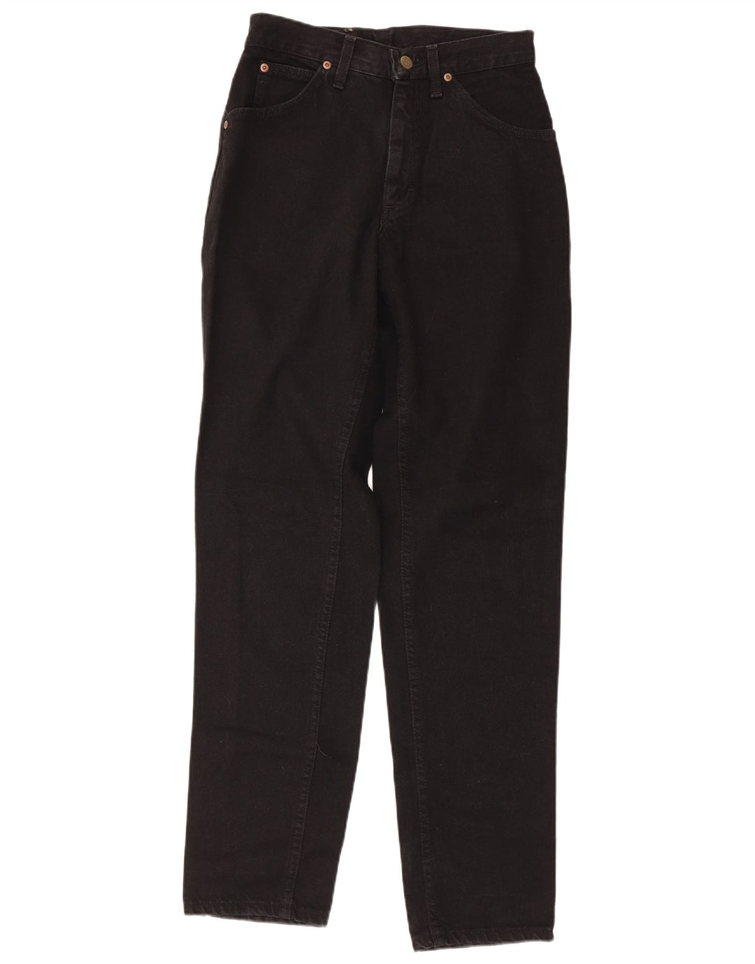 Vaqueros cónicos de cintura alta para mujer LEE W28 L33 Algodón negro