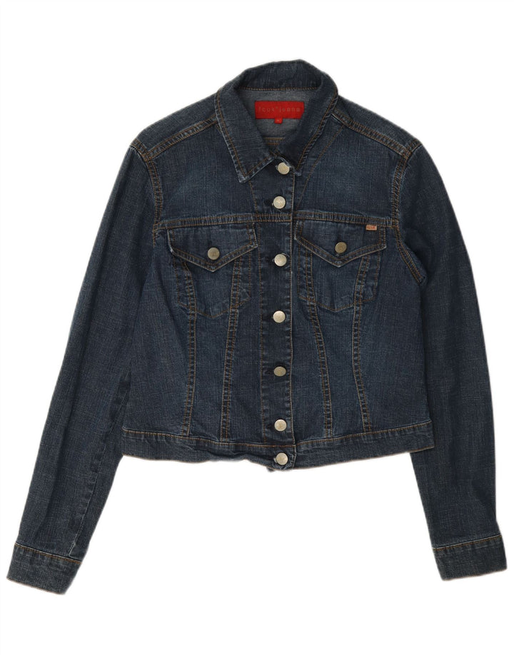 Fcuk Chaqueta vaquera corta para mujer UK 42 Azul medio