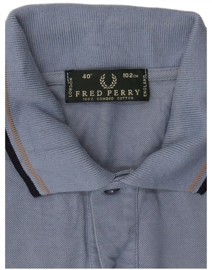 Polo Fred Perry Hombre Algodón Azul Medio