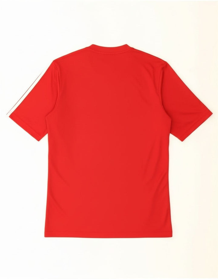 Adidas Mens Climalite Camiseta Top Pequeño Rojo Poliéster