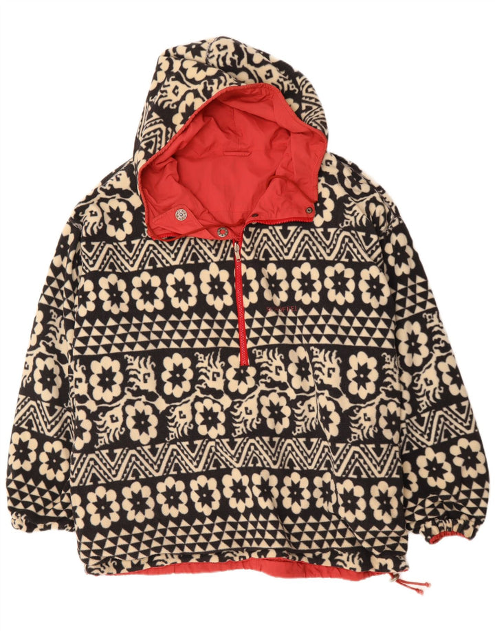 Schoffel Chaqueta reversible con capucha para hombre UK 46 3XL Rojo Floral Retro