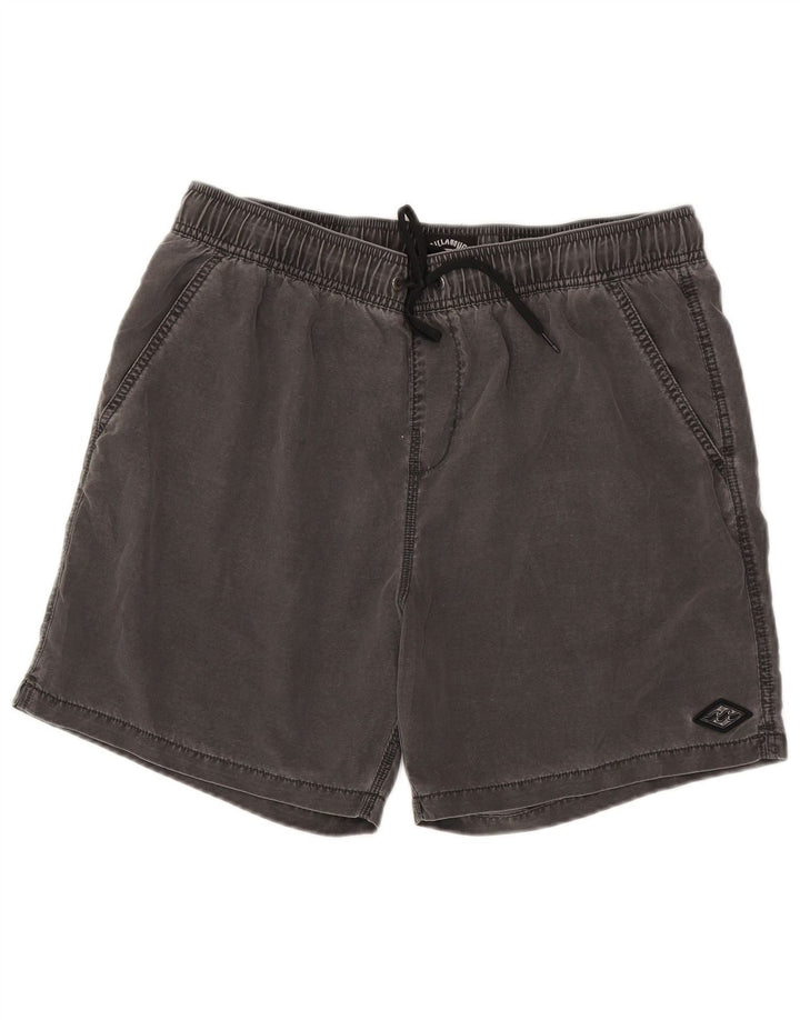 Pantalones cortos Billabong para hombre grande W34 poliéster gris