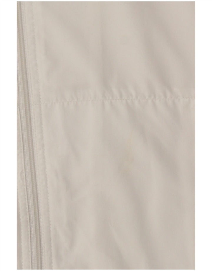 Reebok Chaqueta de chándal para mujer UK 40 Grande Blanco Colorblock Poliéster