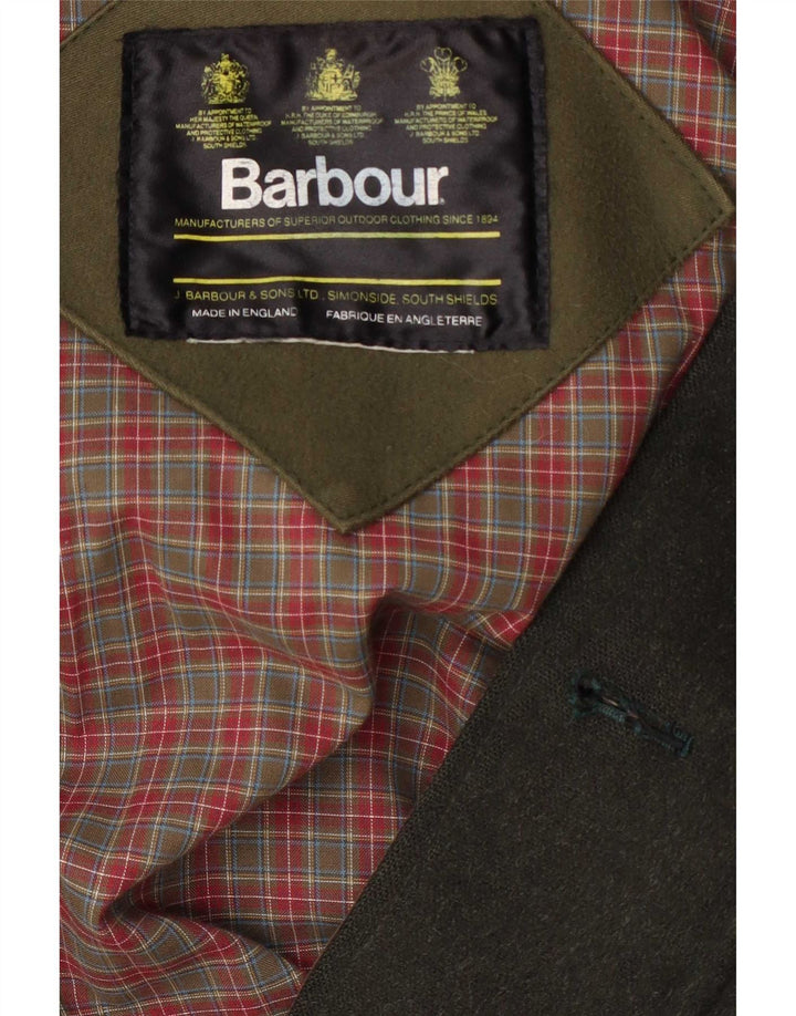 Chaqueta utilitaria para hombre Barbour UK 42 XL Lana verde