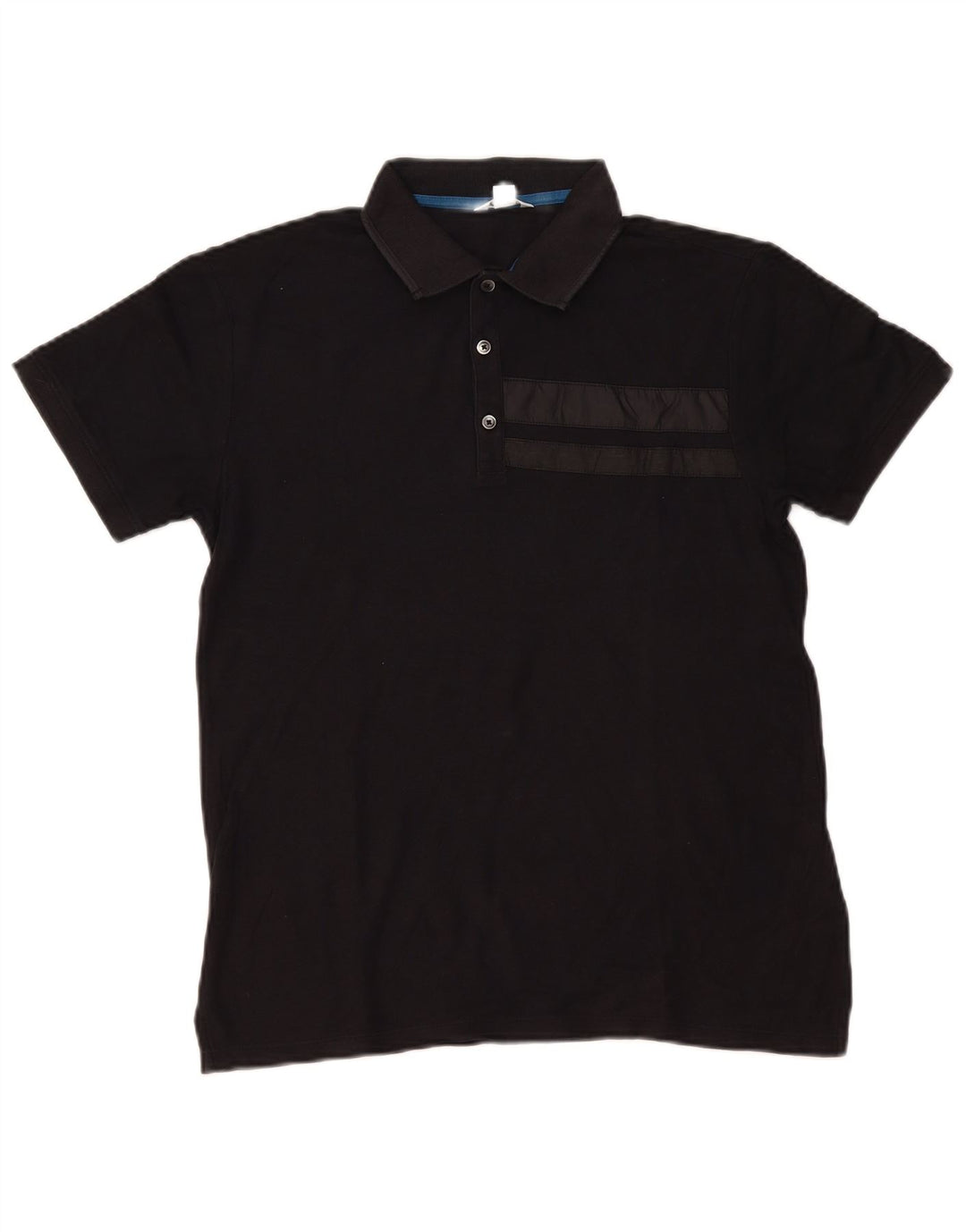 Polo Calvin Klein para hombre pequeño de algodón negro