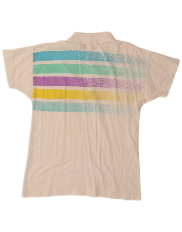 SERGIO TACCHINI Polo de hombre pequeño de algodón a rayas blancas