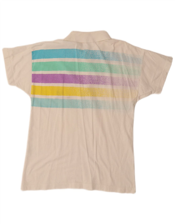 SERGIO TACCHINI Polo de hombre pequeño de algodón a rayas blancas