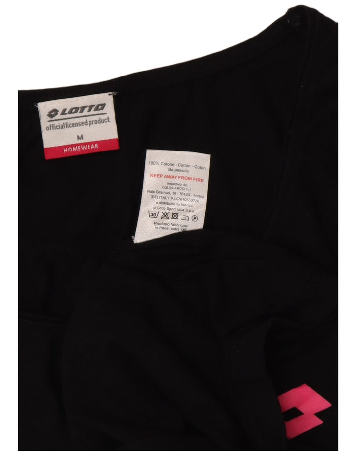 LOTTO Top sin mangas para mujer UK 44 Mediano Algodón negro