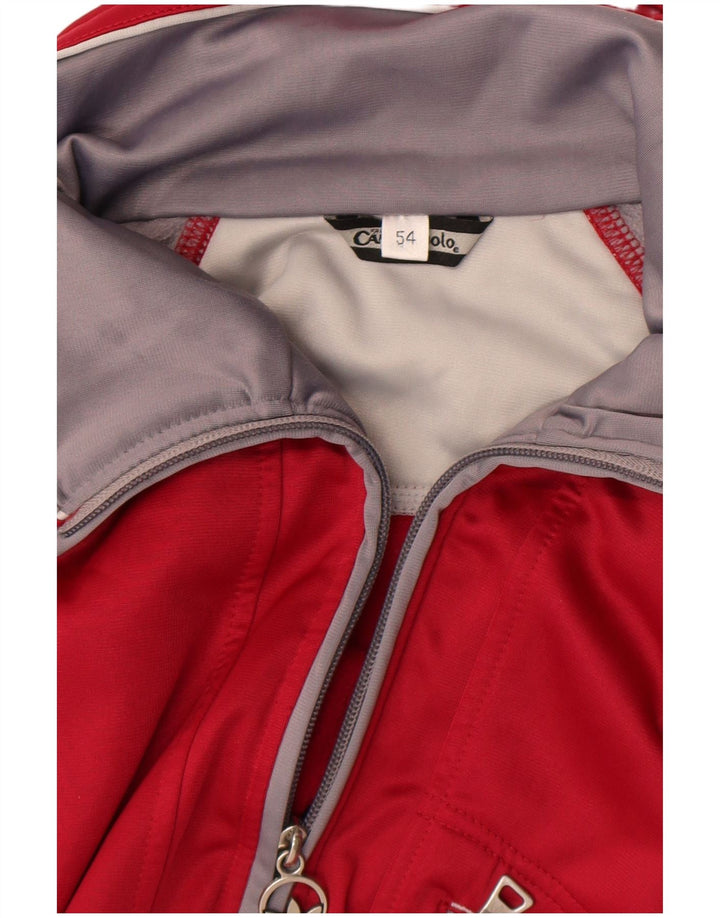 Campagnolo Chaqueta de chándal para hombre IT 54 XL Poliéster color block rojo