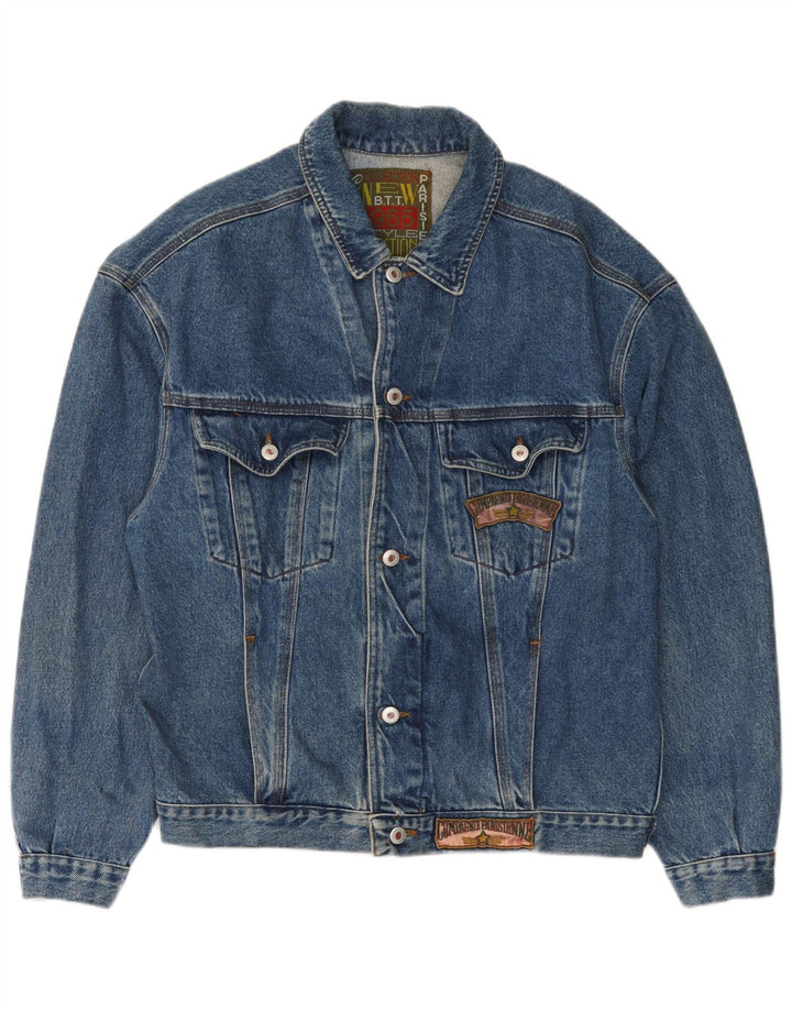 Compagnie Chaqueta vaquera para hombre UK 40 Large Azul