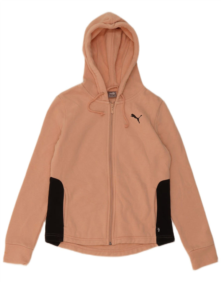 Puma Sudadera con capucha y cremallera para mujer UK 12 Medium Pink