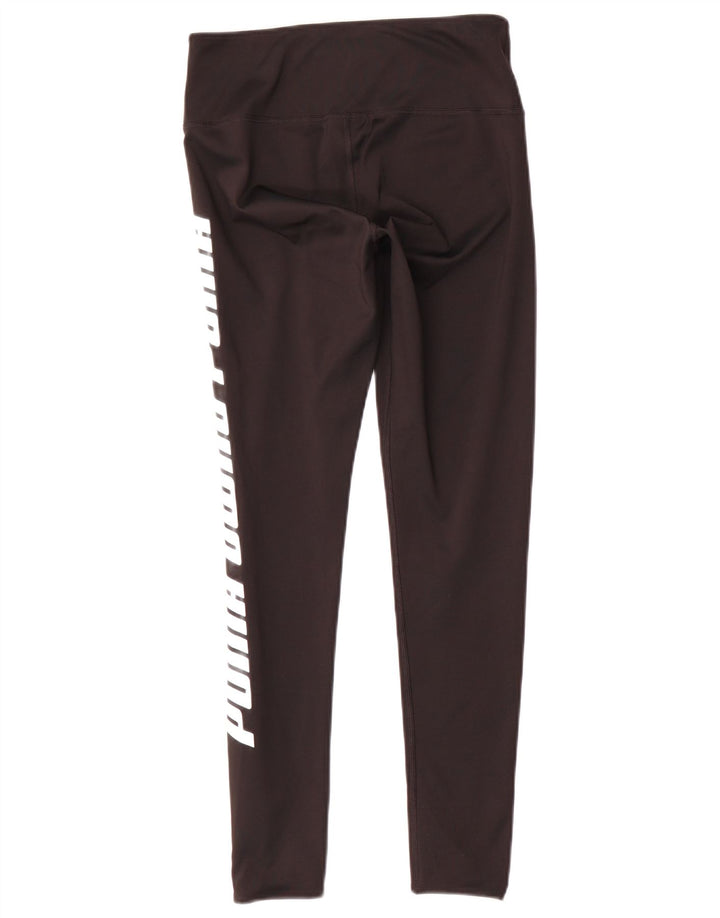 Puma Leggings gráficos para mujer UK 10 Small Poliéster negro