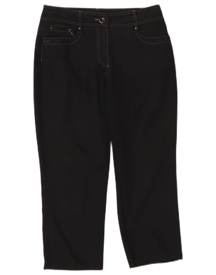 GERRY WEBER Pantalones cortos rectos para mujer W30 L23 Negro