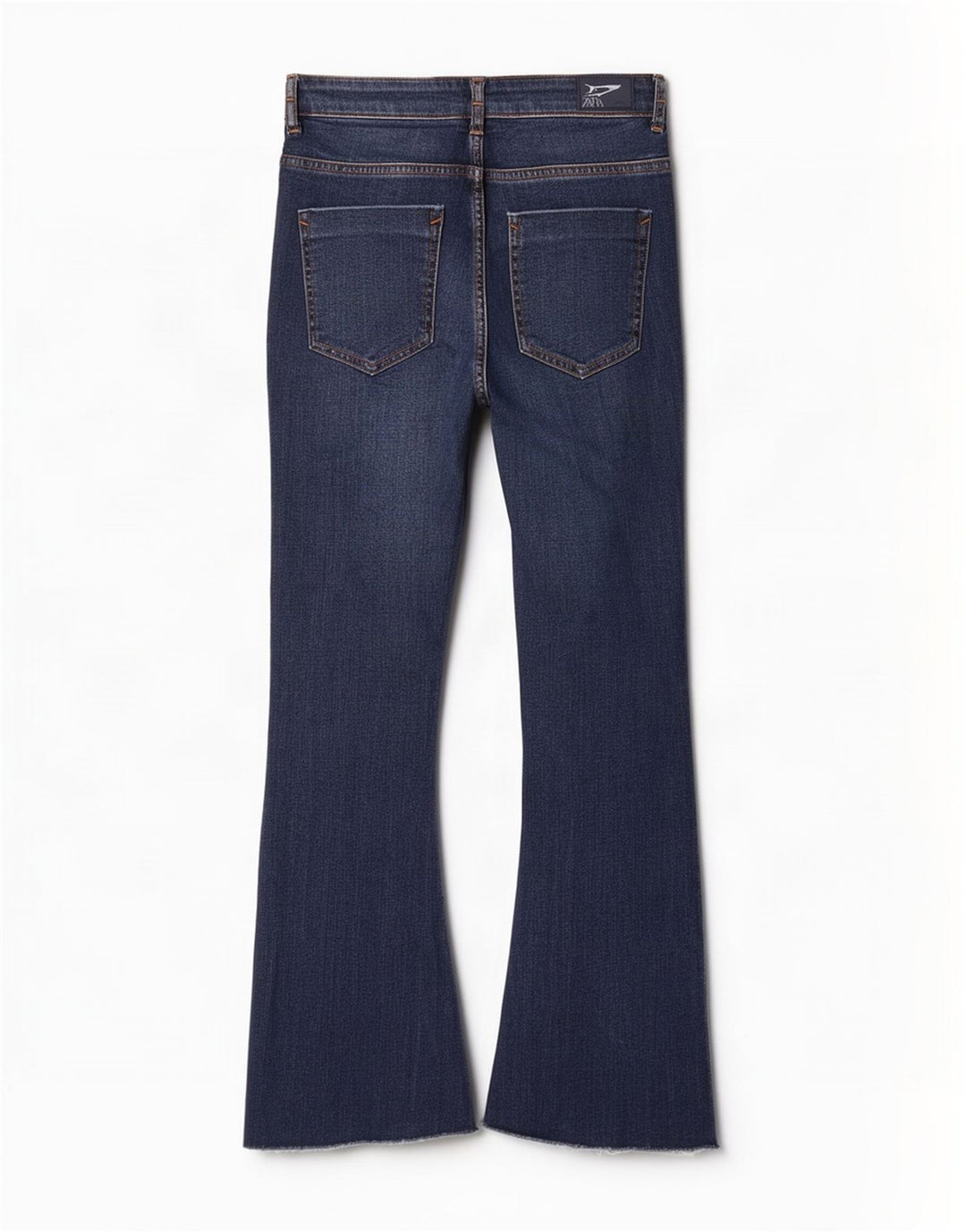 Zara Jeans Acampanados Cortos para Mujer EU 38 Small W28 L26 Azul