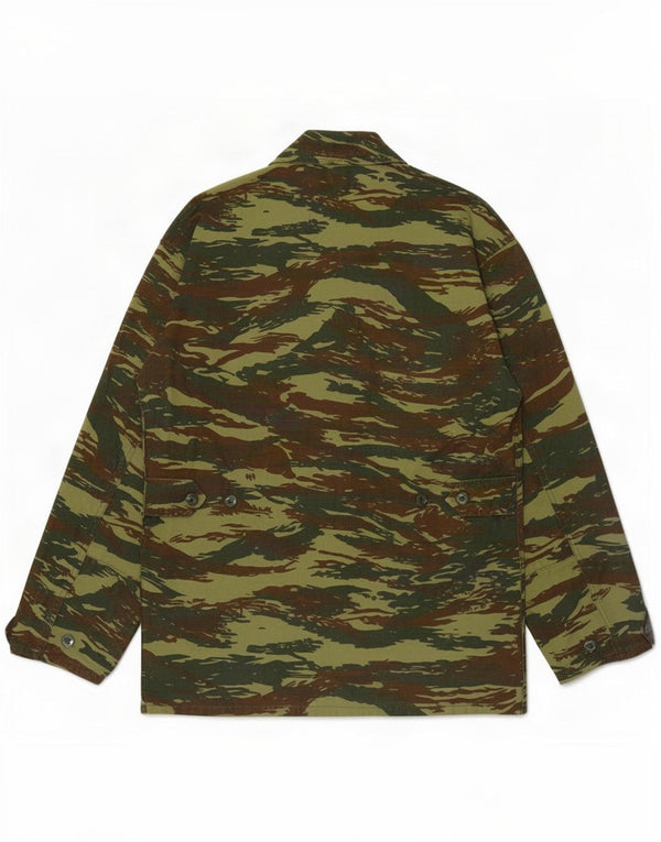 Vintage hombres chaqueta utilitaria Reino Unido 38 camuflaje verde medio