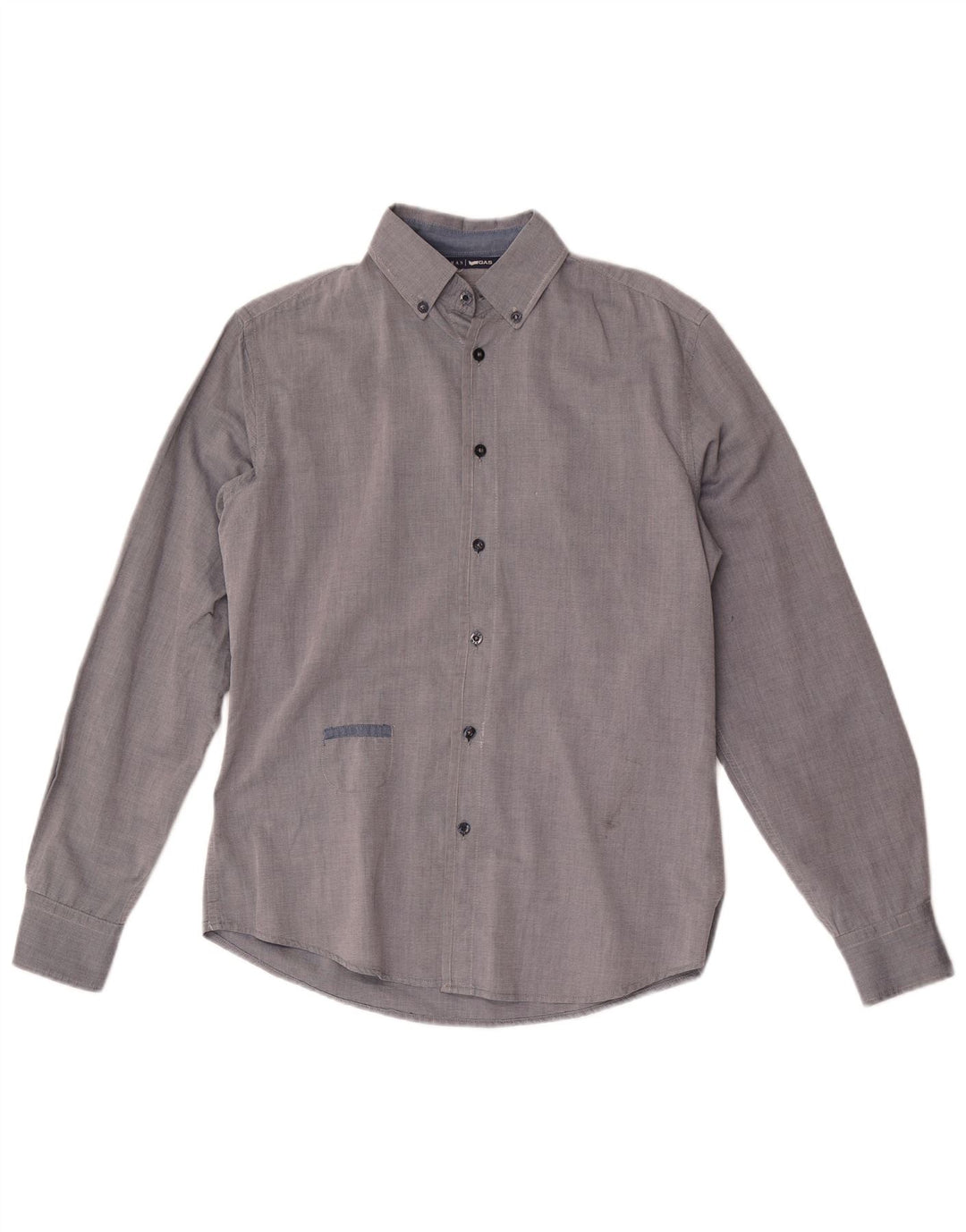 Camisa Gas Hombre Algodón Gris Medio