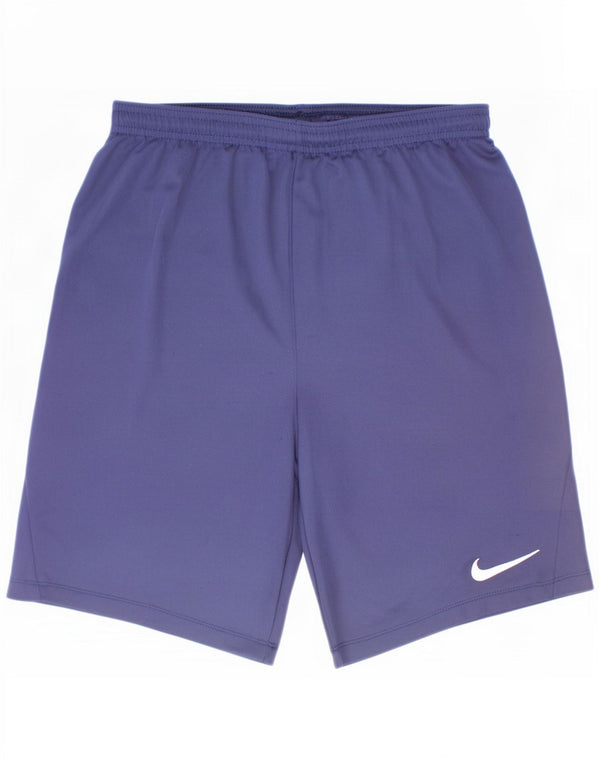Nike Pantalones cortos deportivos Dri Fit para niños 13-14 años XL Azul marino Poliéster