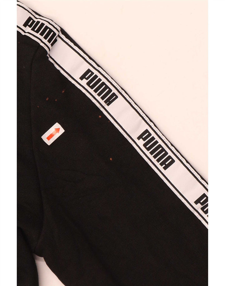 Puma Mujer Graphic Sudadera Con Capucha Jumper Large Negro Colorblock