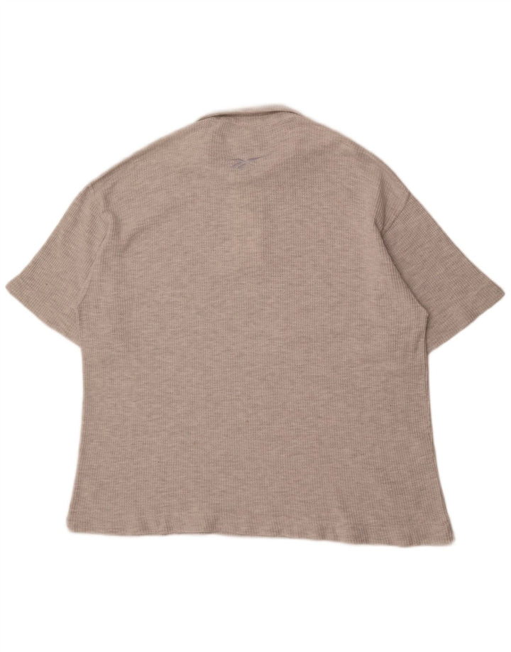 Reebok Polo Hombre 2XL Gris Moteado