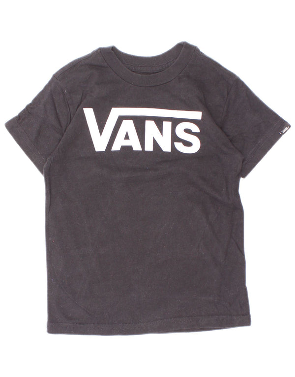 Vans Camiseta gráfica de ajuste clásico para niños 2-3 años Algodón negro