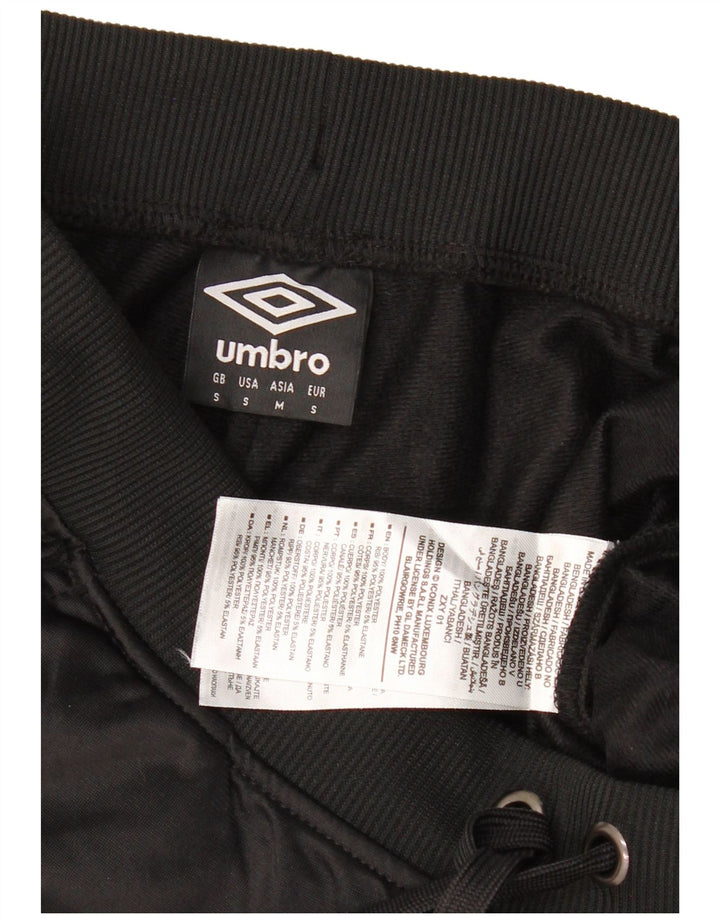 Umbro Hombre Pantalones De Chándal Gráfico Joggers Small Poliéster Negro