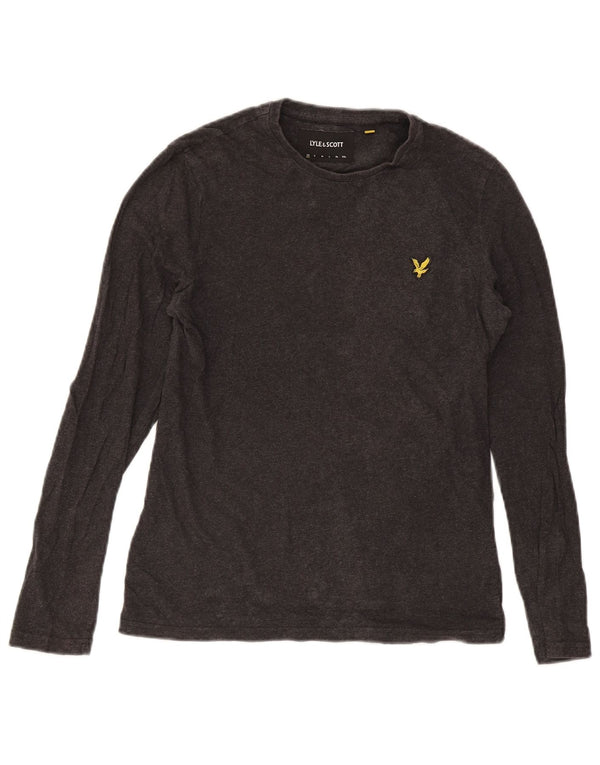 Lyle & Scott Mens Top Long Sleeve XS Grey Cotton