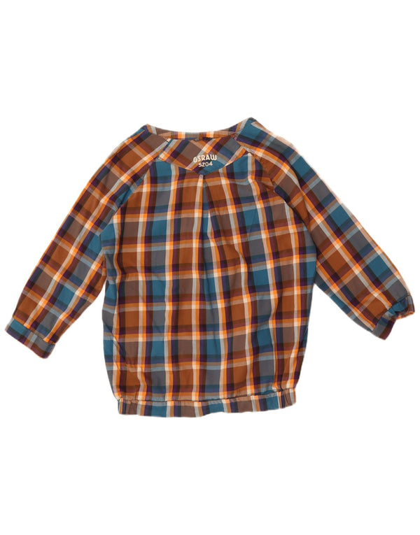 G-Star Blusa gráfica de manga 3/4 para mujer UK 40 Small Multicolor Check