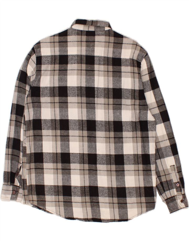 CHEAP MONDAY Mens Flannel Shirt Medium Black Check Cotton Vintage Cheap Monday and Second-Hand Cheap Monday from Messina Hembry 
