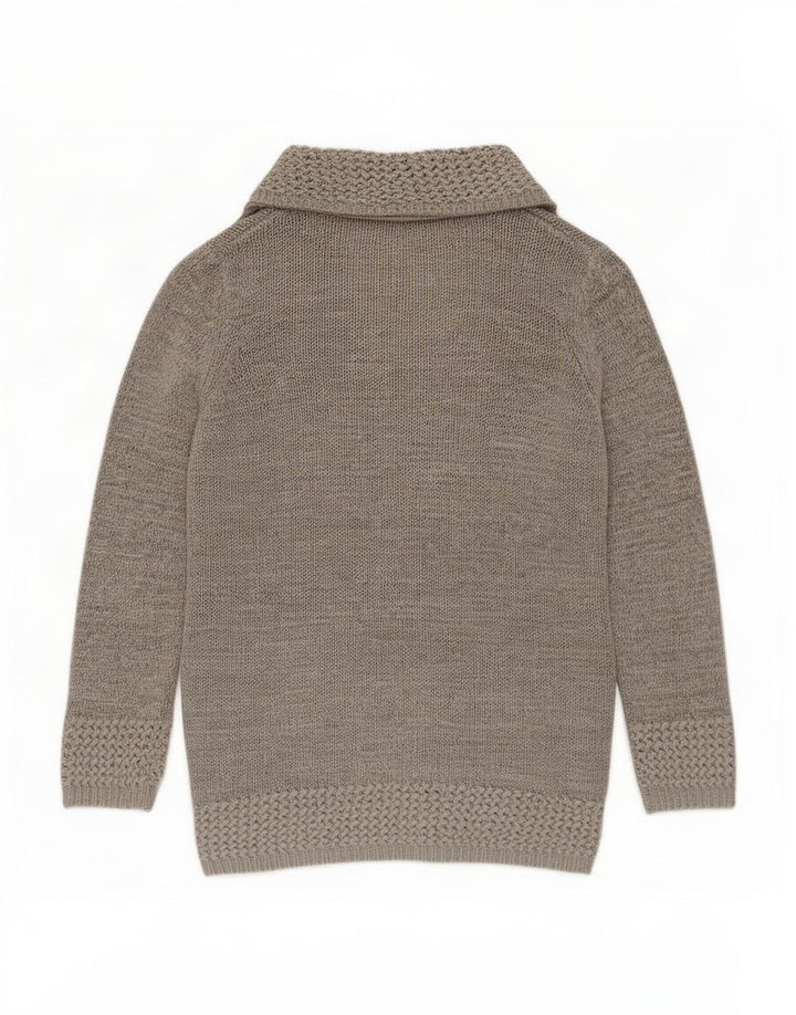 Marks & Spencer Suéter Cárdigan Abierto Clásico para Mujer UK 46 Grande Gris