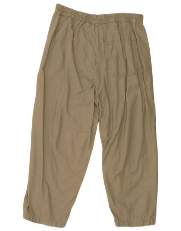Marks & Spencer Pantalones Cortos de Corte Suelto para Mujer UK 46 Large W34 L24 Caqui