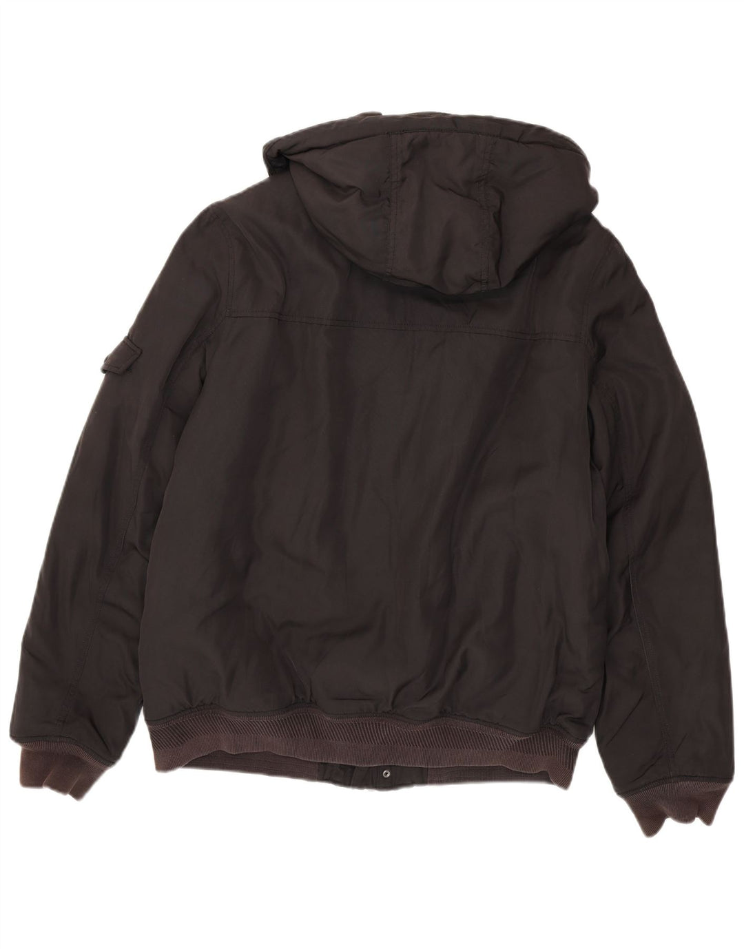 Tommy Hilfiger Chaqueta bomber con capucha para hombre UK 42 XL Poliéster negro