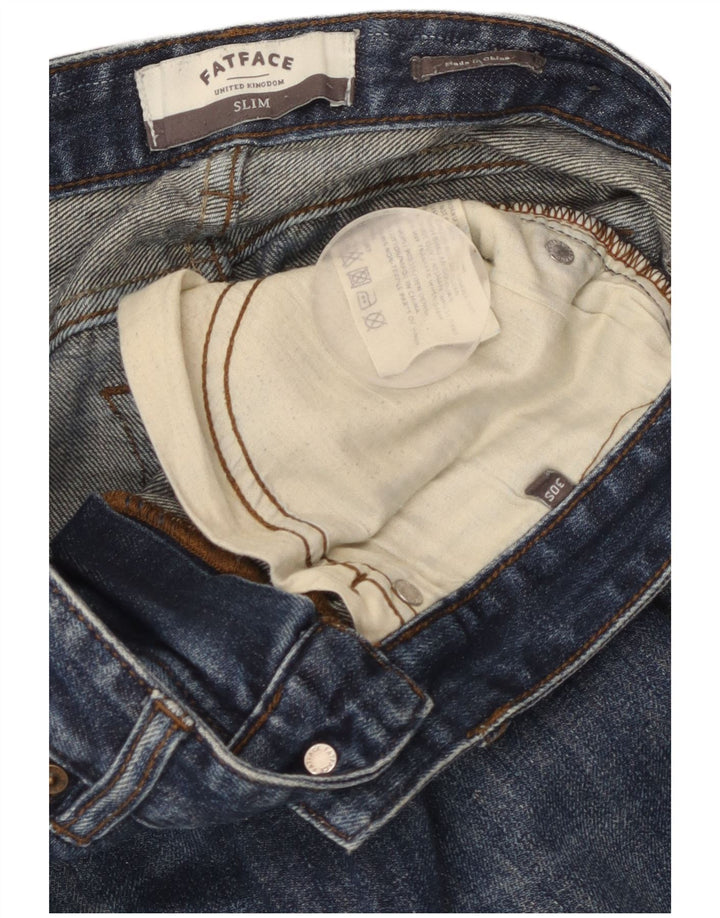 Vaqueros ajustados para mujer FAT FACE W30 L29 Algodón azul