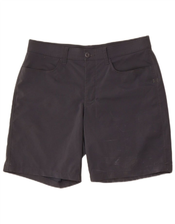 Under Armour Pantalones cortos casuales Heat Gear para hombre W32 Poliéster gris medio