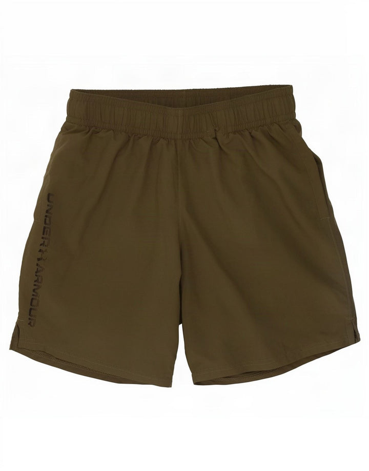 Under Armour Shorts deportivos con gráficos para hombre Poliéster verde pequeño