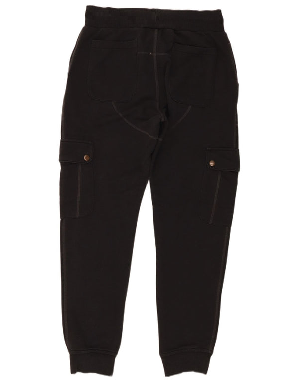 Adidas Hombre Cargo Chándal Pantalones Joggers Pequeño Algodón Negro