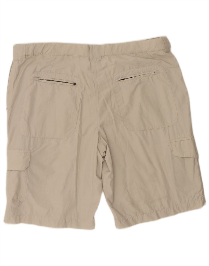 Marks & Spencer Pantalones cortos tipo cargo para hombre W40 XL Algodón beige