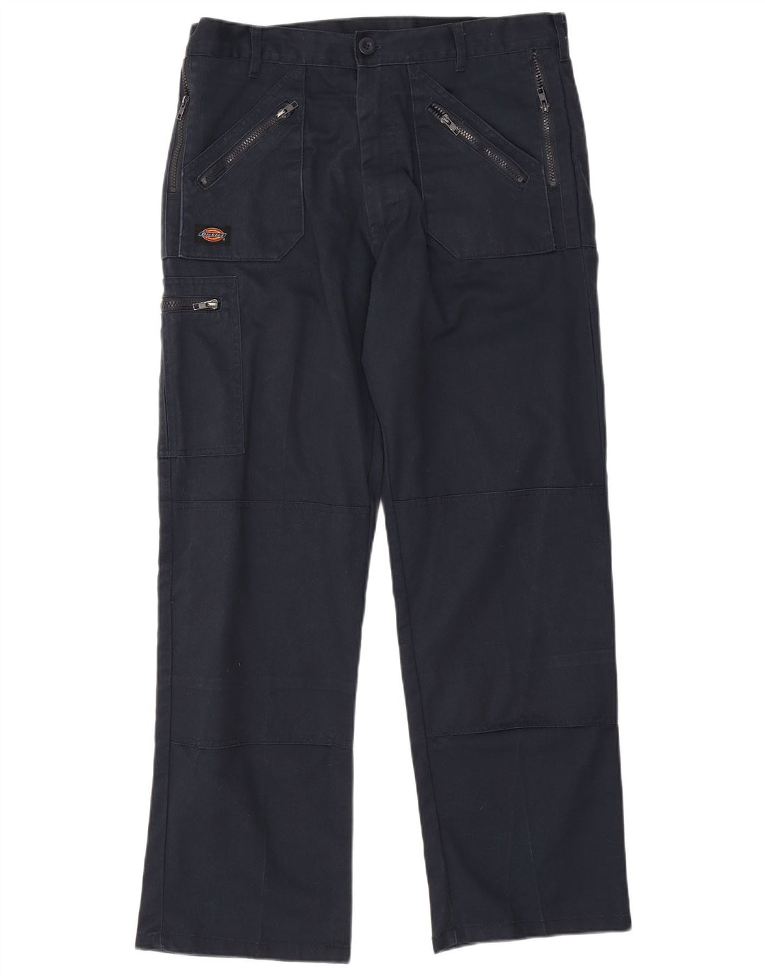 Dickies Pantalones cargo rectos para hombre W34 L31 Poliéster azul marino