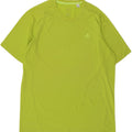 ADIDAS Mens Climalite Camiseta Top Grande Verde