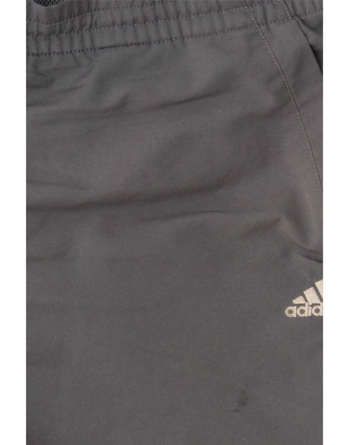 Adidas Pantalones cortos deportivos para hombre XL Gris Colorblock Poliéster