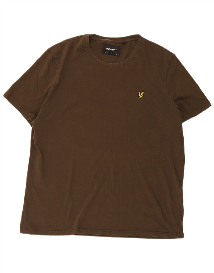 Lyle & Scott Camiseta para hombre Top 2XL Caqui Algodón