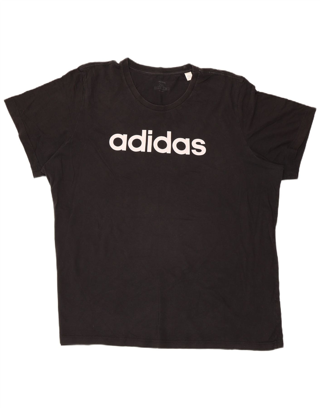Adidas Camiseta gráfica para hombre Top 2XL Algodón negro
