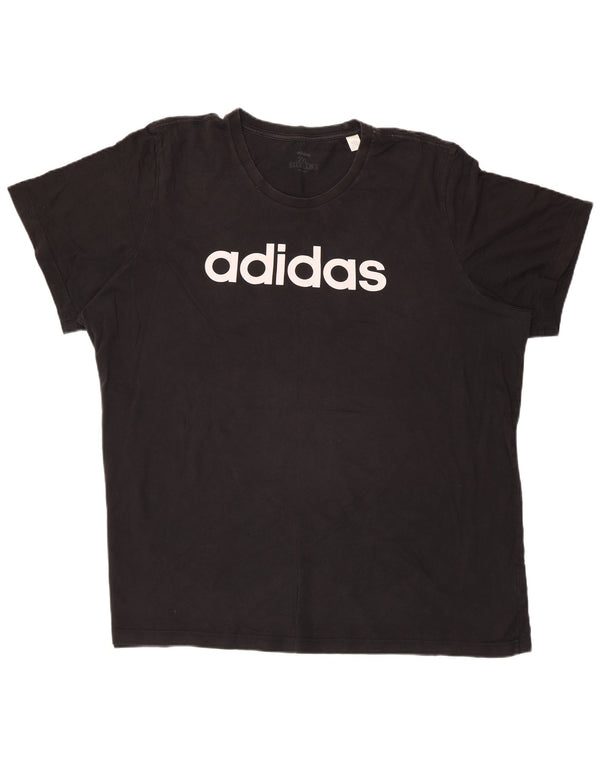 Adidas Camiseta gráfica para hombre Top 2XL Algodón negro